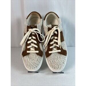 Women’s J. Crew White Sherpa Road Trip Sneakers Size 10